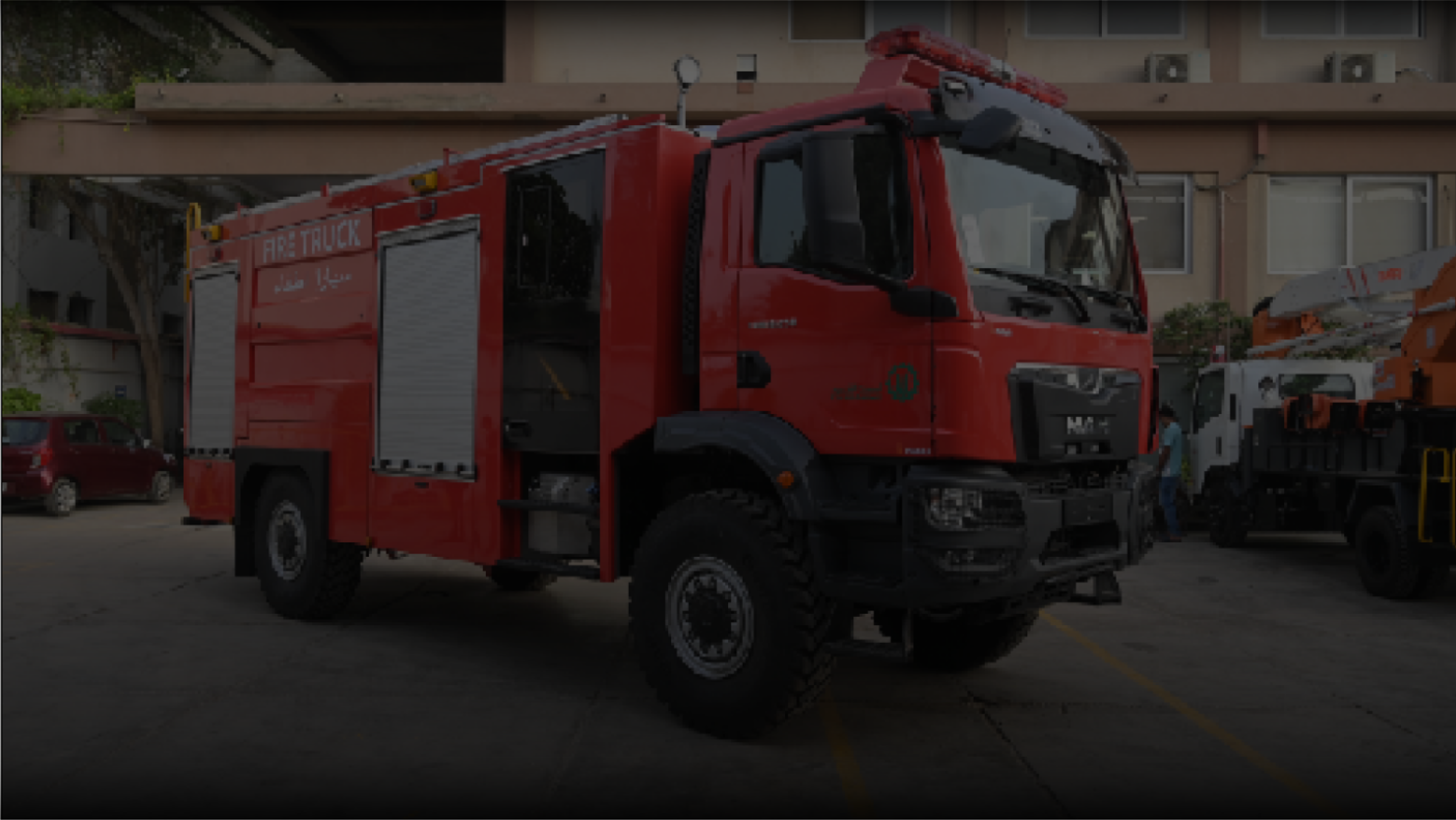 MERAJ fire truck in action